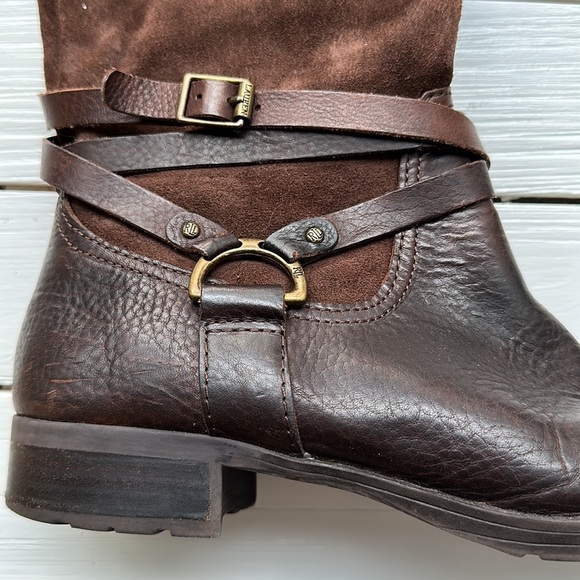 Ralph Lauren Sonya Riding Equestrian Style Boot Brown Leather size 9 - Picture 2 of 9